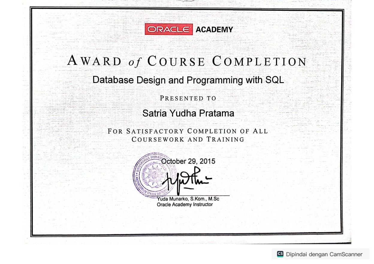 Database Design and Programming with SQL