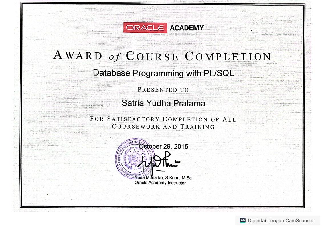 Database Programming with SQL