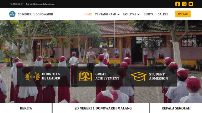 Sistem Informasi Sekolah Dasar Negeri 1 Donowarih
