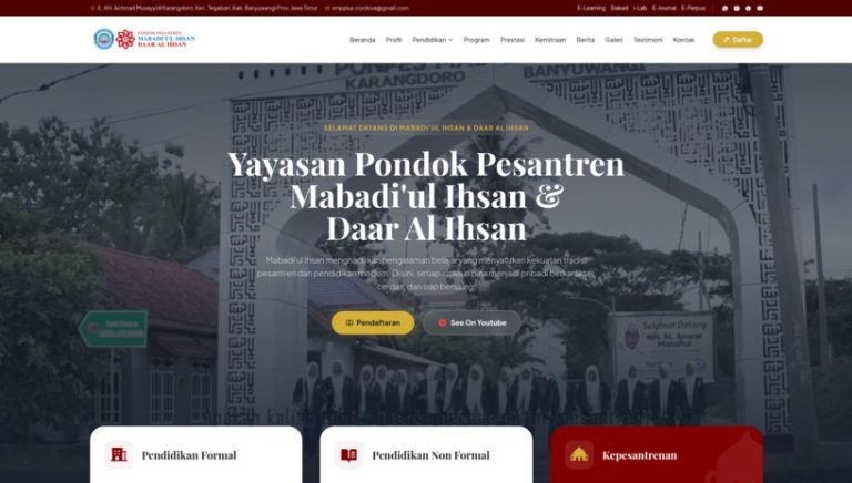 Sistem Informasi Mabadi'ul Ihsan Daar Al Ihsan Banyuwangi