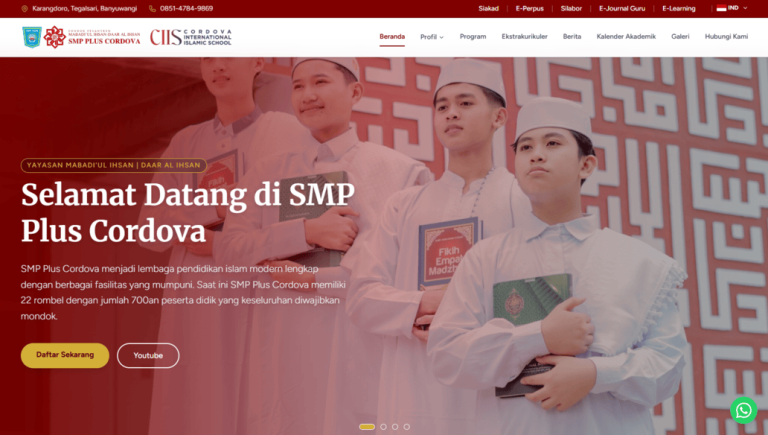 Sistem Informasi SMP Plus Cordova